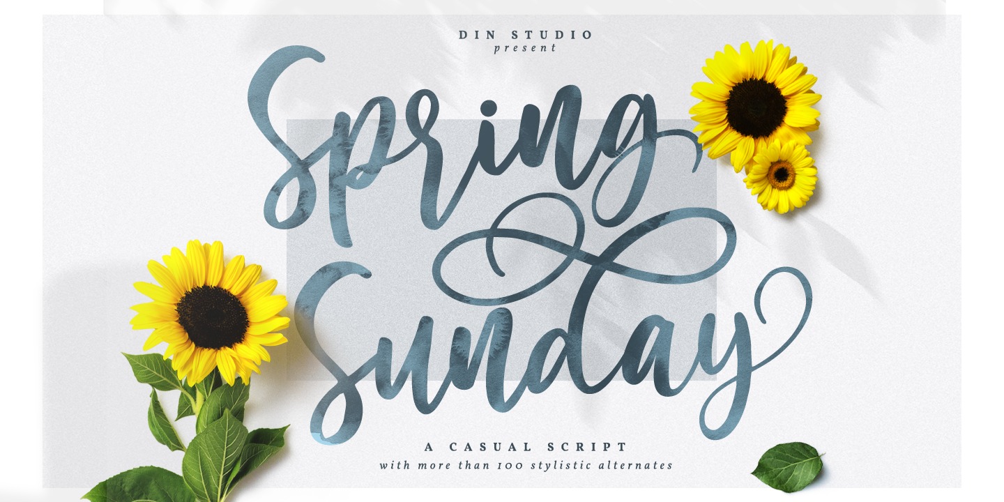 Spring Sunday Font